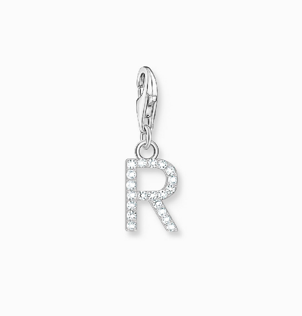 Thomas Sabo Silver Stone 'R' Charm Pendant