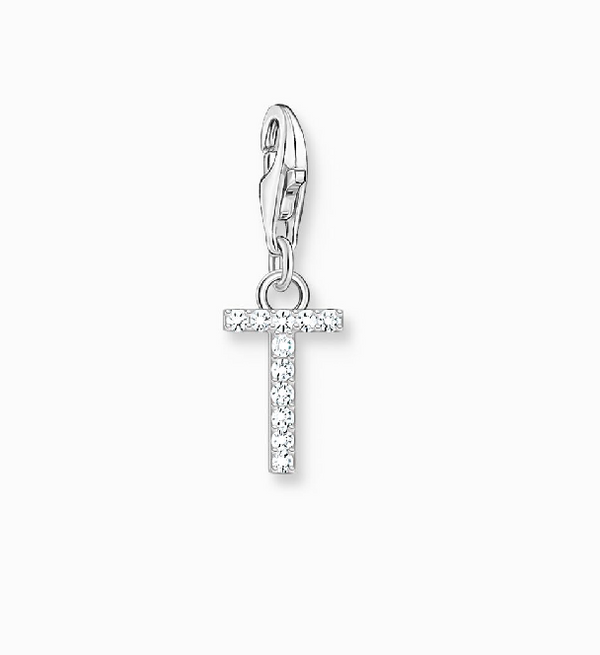Thomas Sabo Silver Stone 'T' Charm Pendant