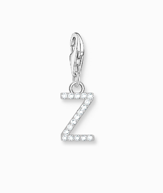 Thomas Sabo Silver Stone 'Z' Charm Pendant