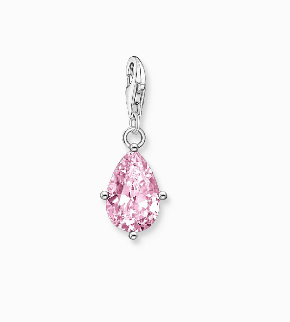 Thomas Sabo Pink Stone Drop Charm Pendant