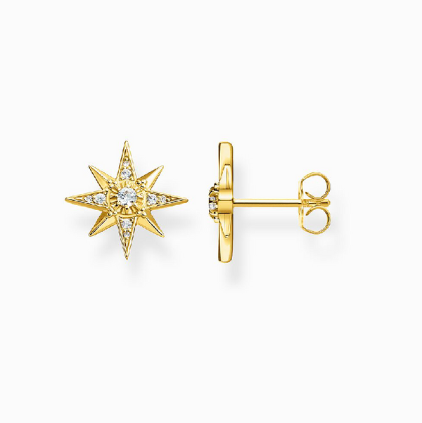 Thomas Sabo Gold Star Stud Earrings
