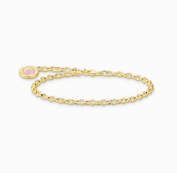 Thomas Sabo Gold Small Charm Bracelet 13cm