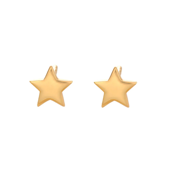 Scream Pretty Gold Tiny Star Stud Earrings