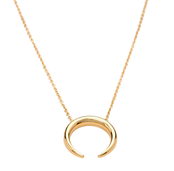 Scream Pretty Gold Horn Necklace
