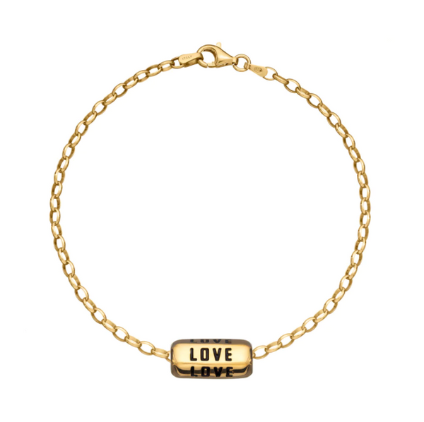 Scream Pretty Gold Love is All Around Charm Bracelet