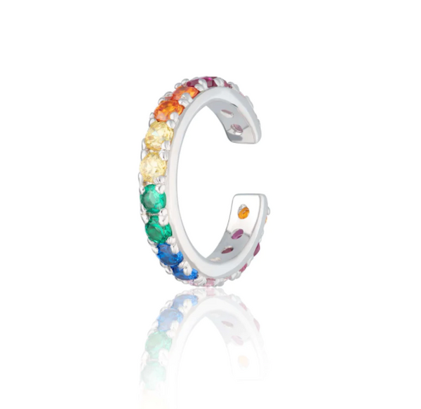 Scream Pretty Silver Rainbow Sparkling Ear Cuff