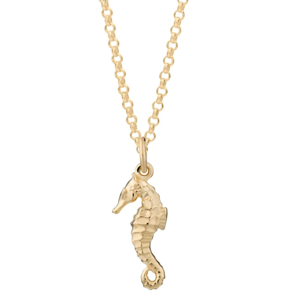 Scream Pretty Gold Seahorse Necklace