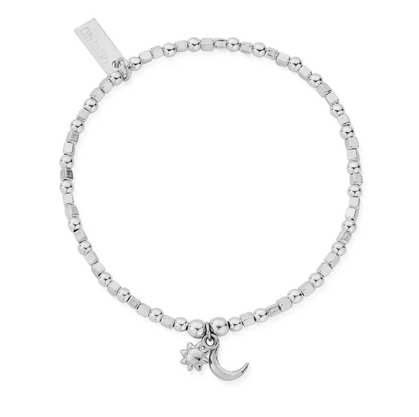 ChloBo Silver Moon & Sun Charm Bracelet
