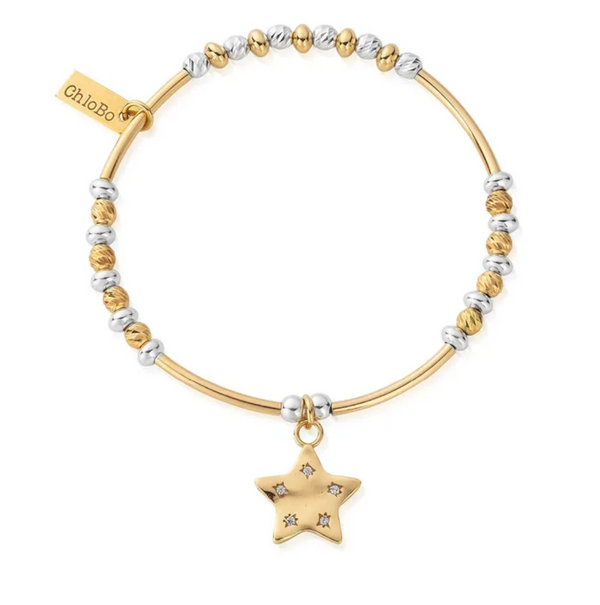 ChloBo Gold Sparkle Star Bracelet