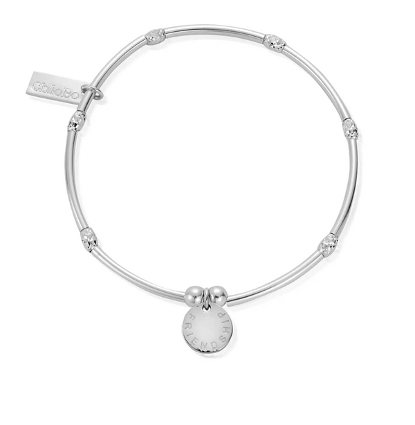 ChloBo Silver Friendship Disc Bracelet