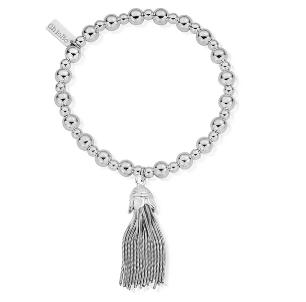 ChloBo Silver Tassel Bracelet