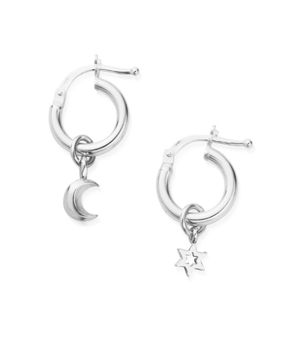 ChloBo Silver Wisdom & Guidance Small Hoop Earrings