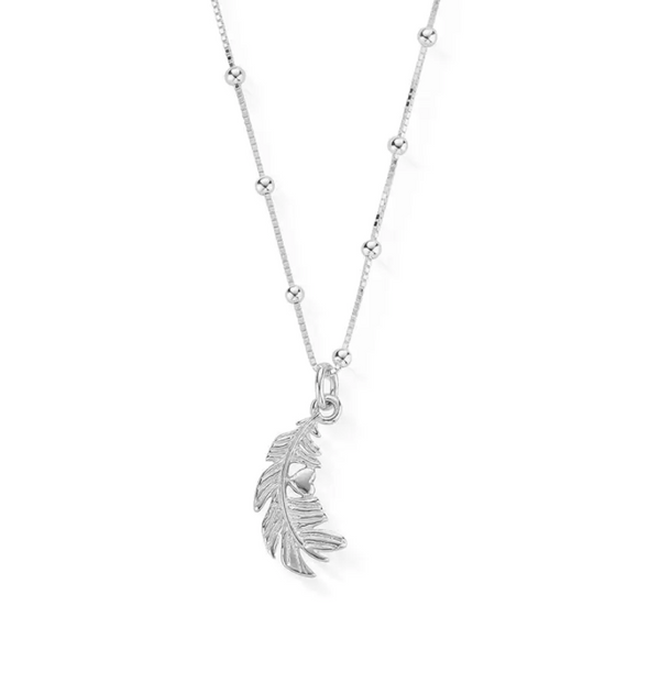 ChloBo Silver Feather Necklace