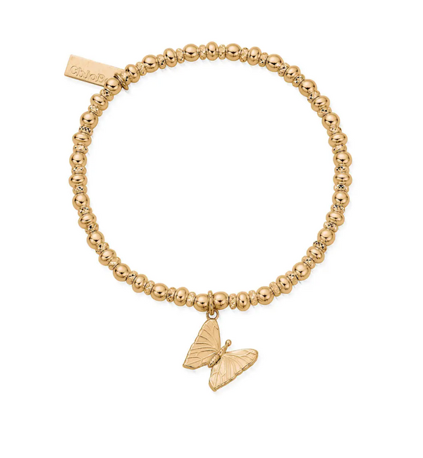ChloBo Gold Sparkle Butterfly Bracelet