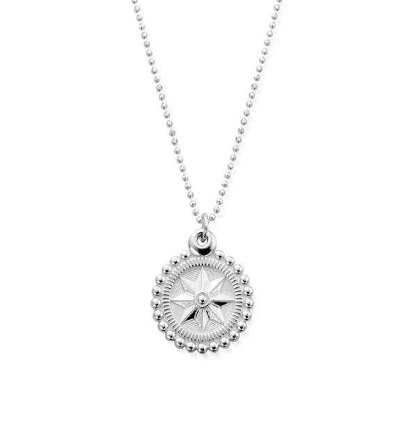 ChloBo Silver Compass Necklace