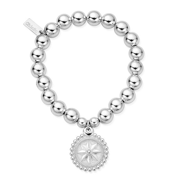 ChloBo Silver Compass Bracelet