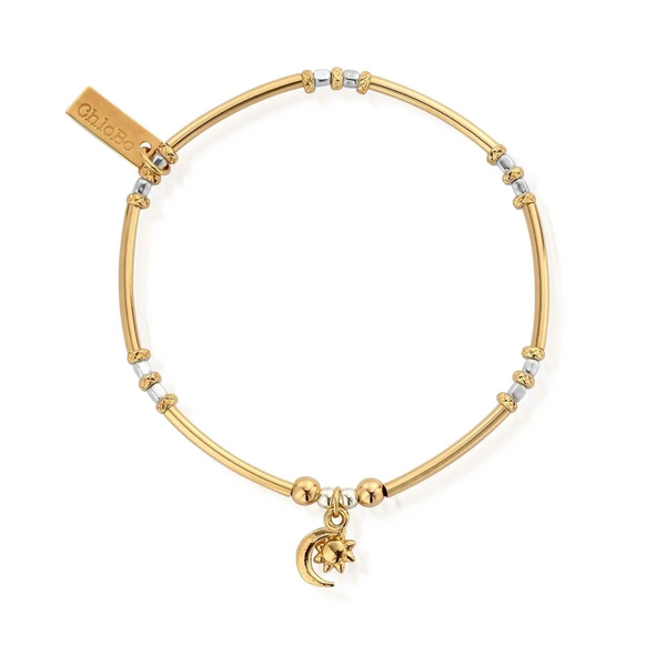 ChloBo Mixed Metal Moon & Sun Bracelet