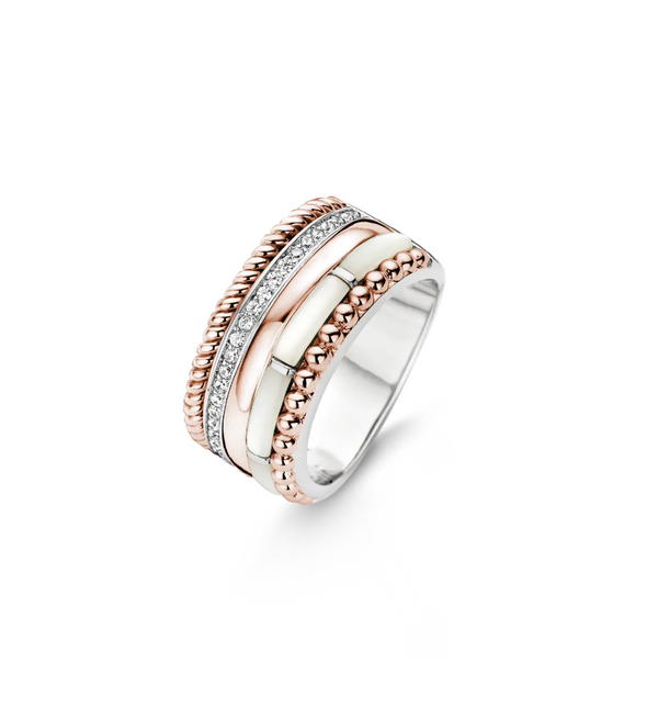 Ti Sento Rose Gold Milano Ring