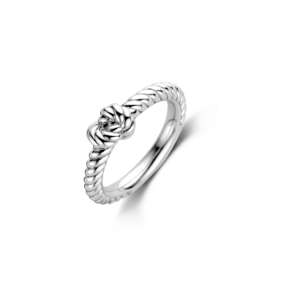 Ti Sento Silver Twisted Milano Ring