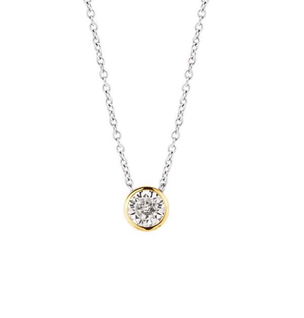 Ti Sento Silver Round Circle Milano Necklace