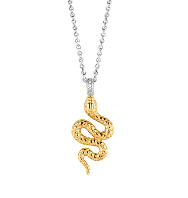 Ti Sento Gold Snake Milano Necklace