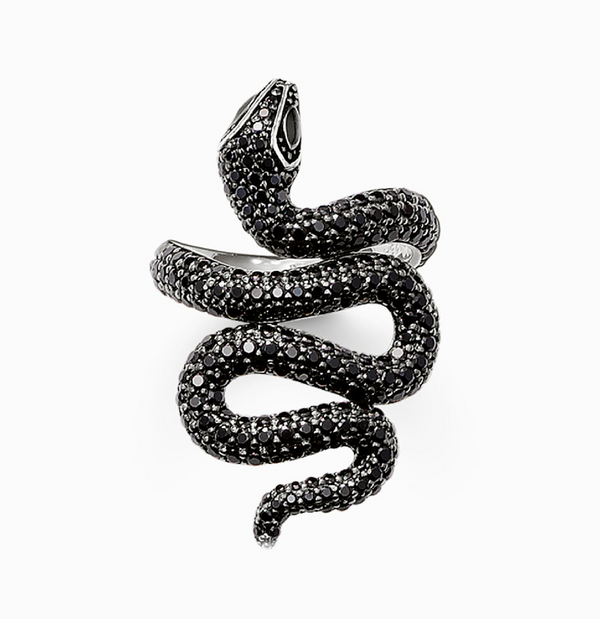 Thomas Sabo Black Snake Pave Ring