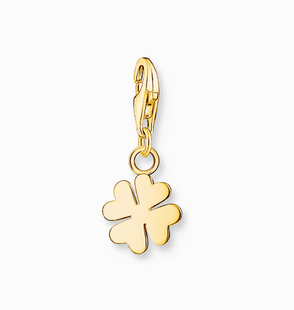 Thomas Sabo Golden Cloverleaf Charm Pendant