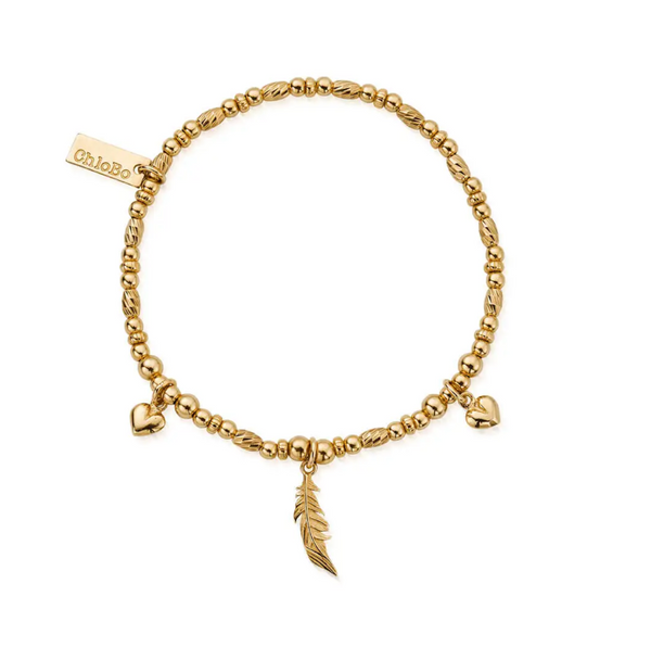 ChloBo Gold Love & Courage Bracelet