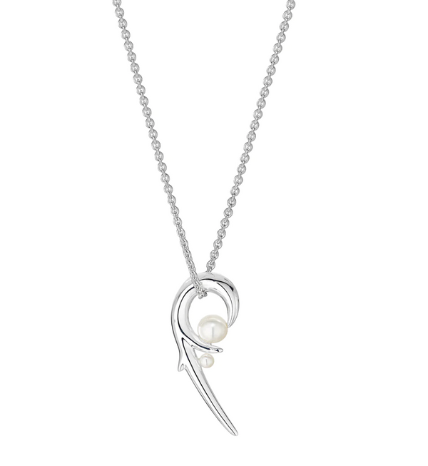 Shaun Leane Silver Hooked Pearl Pendant