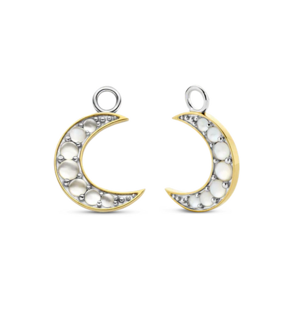 Ti Sento Pearl Moon Milano Ear Charms