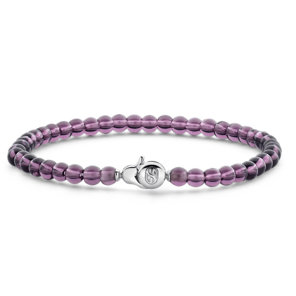 Ti Sento Purple Amethyst Bead Bracelet