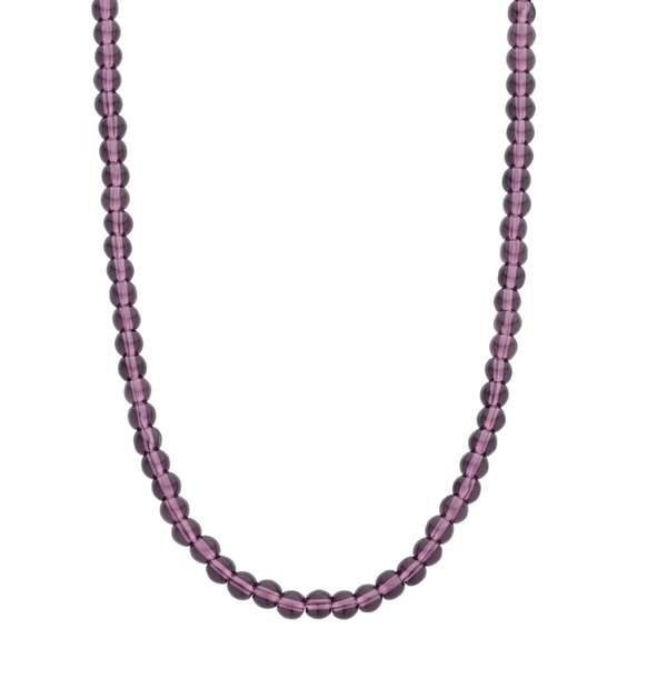 Ti Sento Purple Amethyst Bead Necklace