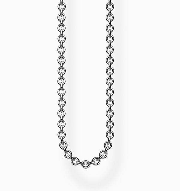 Thomas Sabo Black Anchor 50cm Chain Necklace