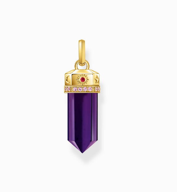 Thomas Sabo Gold Amethyst Pendant