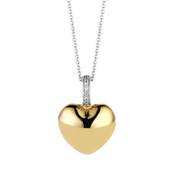 Ti Sento Gold Heart Necklace