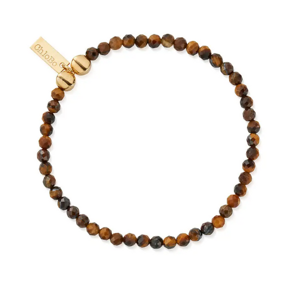 ChloBo Men's Gold Tiger's Eye Bracelet