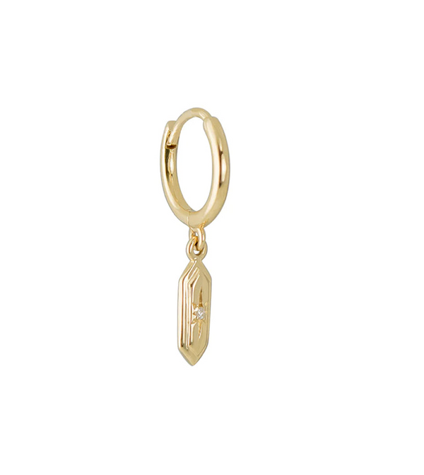 Metier Astra Hexa Diamond Clicker Hoop Earring