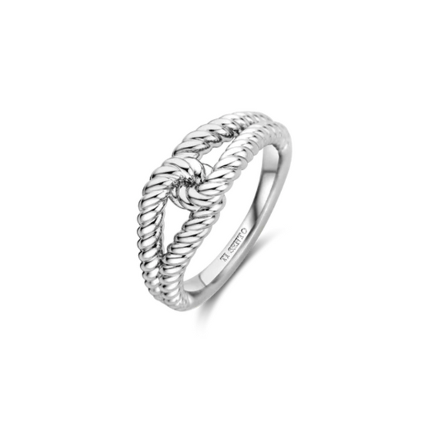 Ti Sento Silver Intertwined Knot Ring