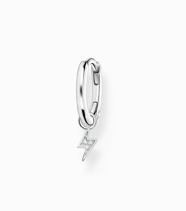 Thomas Sabo Silver Lightning Flash Single Hoop Earring