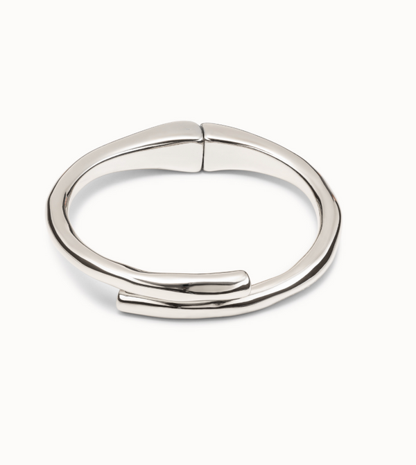 UNO de 50 Silver Tubular Shaped Bracelet size Large