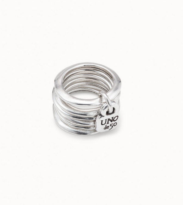 UNO de 50 Silver Multi Ring