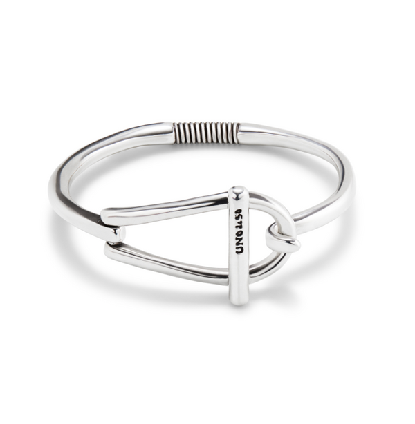 UNO de 50 Silver Rigid Medium Spring Bracelet