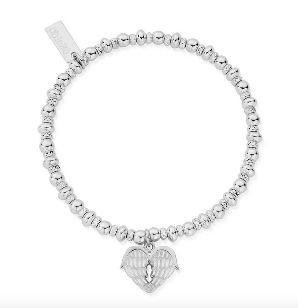 ChloBo Silver Didi Sparkle Heavenly Heart Bracelet