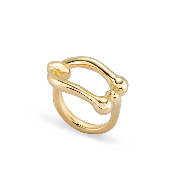 UNO de 50 Gold Link Ring