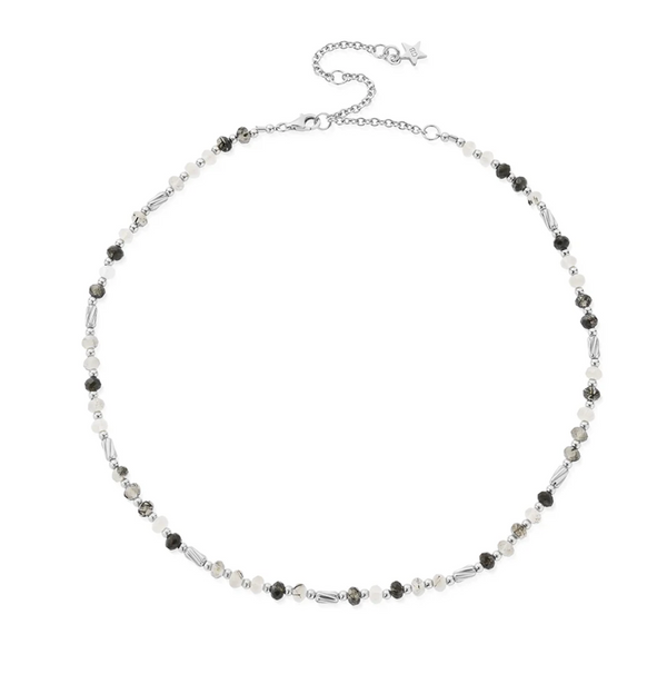 ChloBo Silver Aura Strengthening Black Rutilated Quartz Necklace