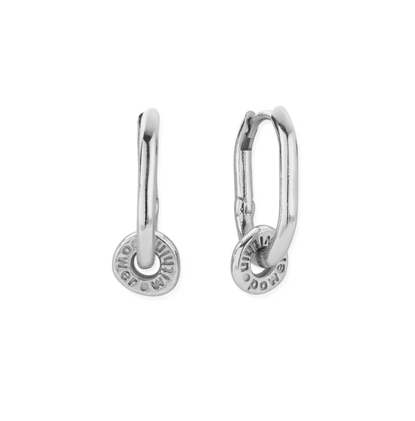 ChloBo Silver Visionary Hoop Earrings