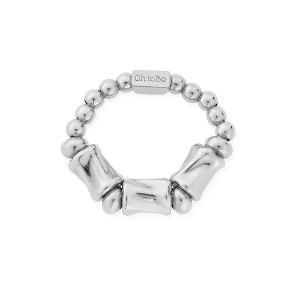 ChloBo Silver Chunky Twist Ring
