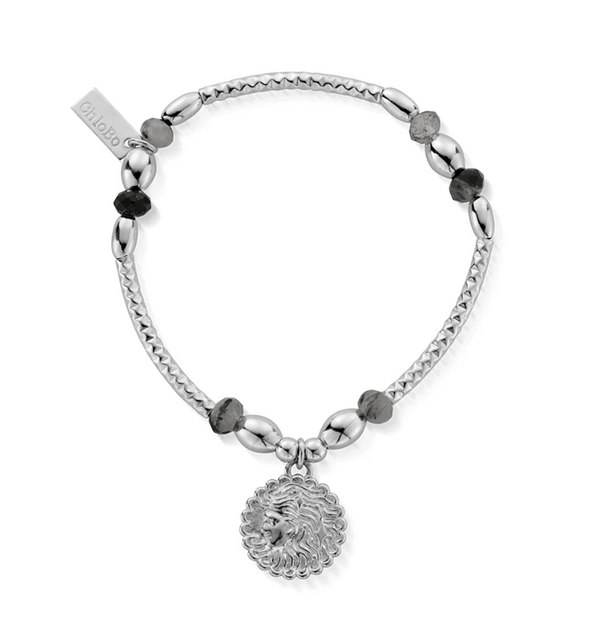 ChloBo Silver Divine Goddess Black Rutilated Quartz Bracelet