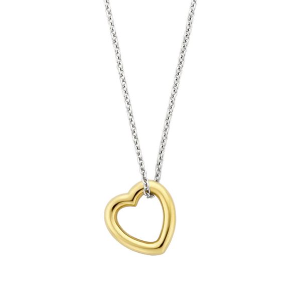 Ti Sento Gold Heart Necklace