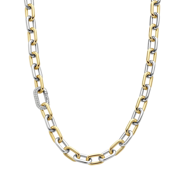 Ti Sento Mixed Metal Chain Link Necklace